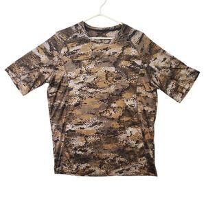 Huntworth Disruption Mens XL Digital Camo Short Sleeve Hunting Performance Shirt